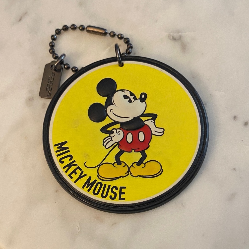 COACH Disney Mickey Mouse keychain